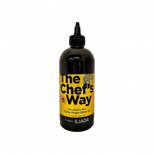 Iliada Squeeze Bottle Extra Virgin PDO Kalamata Olive Oil 500ml, Chef's Way